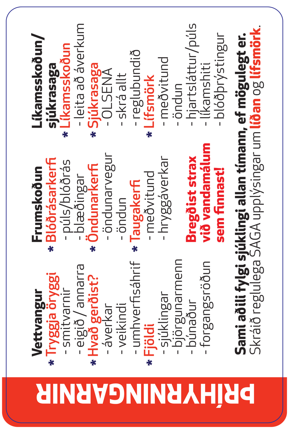 Þríhringakerfið - Límmiðar