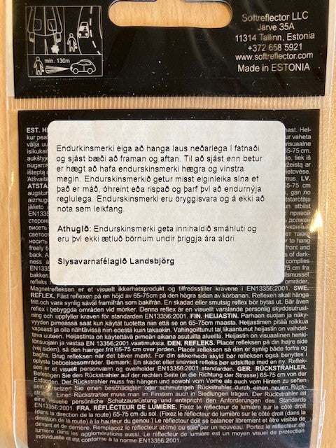 Endurskinsmerki - Skínandi bjartsýni