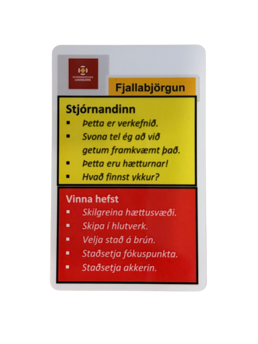 Fjallabjörgun - Kort